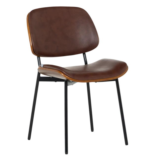 Visitor chair Carmen 1180 - walnut-sparkling brown