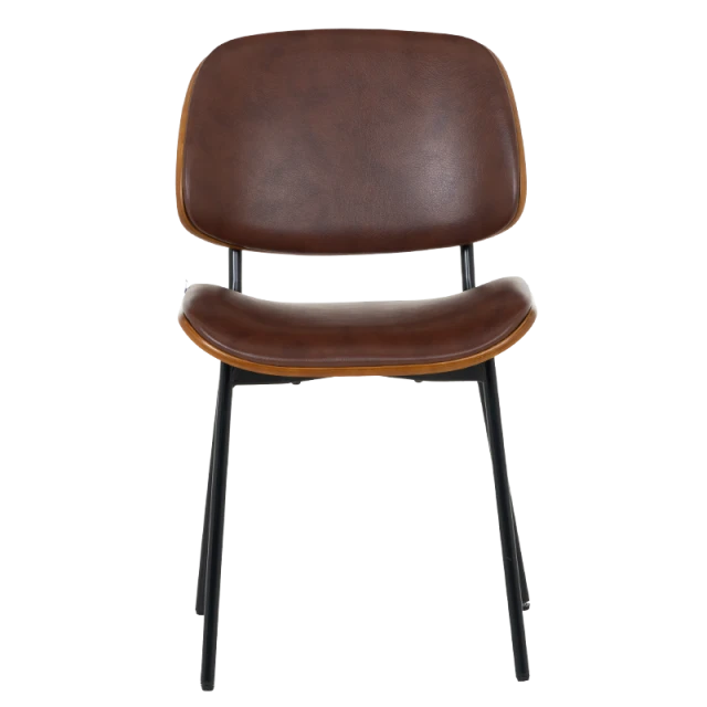 Visitor chair Carmen 1180 - walnut-sparkling brown