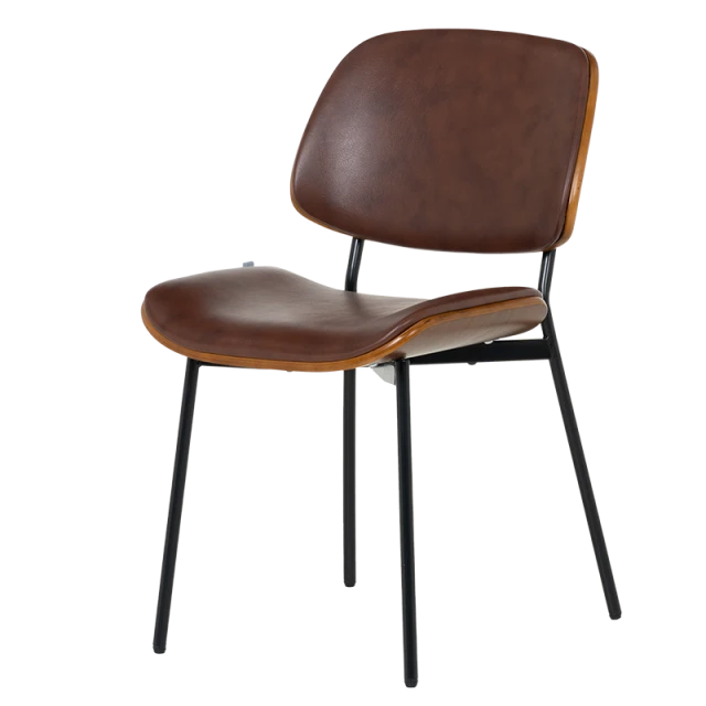 Visitor chair Carmen 1180 - walnut-sparkling brown