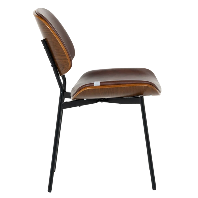 Visitor chair Carmen 1180 - walnut-sparkling brown
