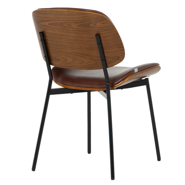 Visitor chair Carmen 1180 - walnut-sparkling brown