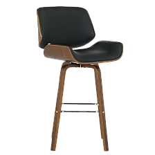 Bar stool Carmen 4027 - walnut / black