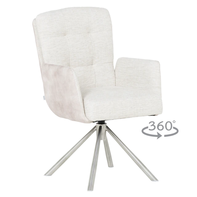 Καρέκλα τραπεζαρίας KEILA - κρεμ