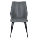 Dining chair LAREDO Y eco leather - dark gray 14