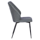 Dining chair LAREDO Y eco leather - dark gray 14
