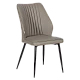 Dining chair LAREDO Y eco leather - dark beige 80