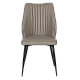 Dining chair LAREDO Y eco leather - dark beige 80
