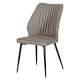 Dining chair LAREDO Y eco leather - dark beige 80