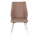 Dining chair LAREDO 1 Y silicone leather - light brown 11