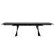 Extendable dining table KOWAL - black