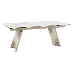 Extendable dining table KOWAL - white 04