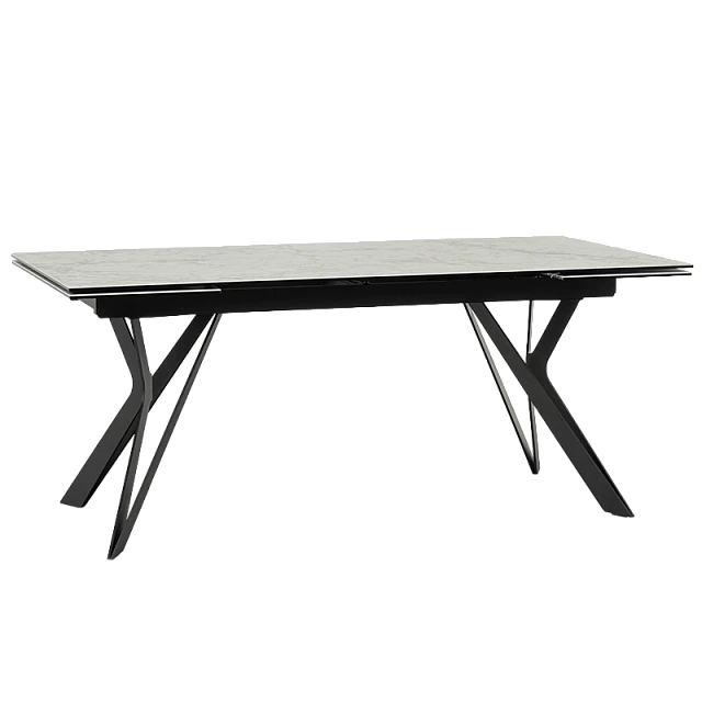 Extendable dining table MARKI - white