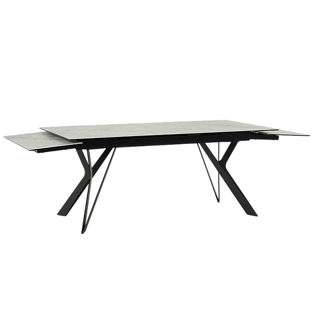Extendable dining table MARKI - white