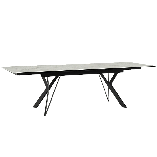 Extendable dining table MARKI - white