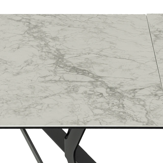Extendable dining table MARKI - white