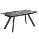 Extendable dining table BARCIN - gray / brown