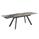 Extendable dining table BARCIN - gray / brown