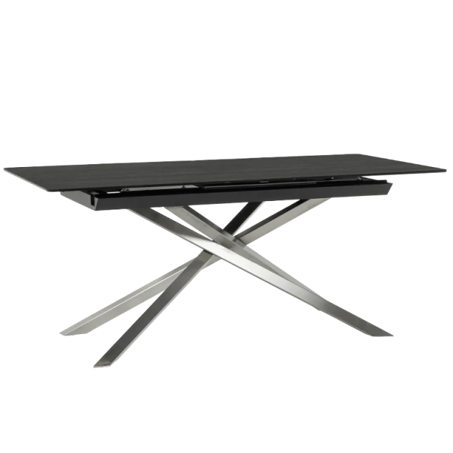 Extendable dining table KIKOL - brown