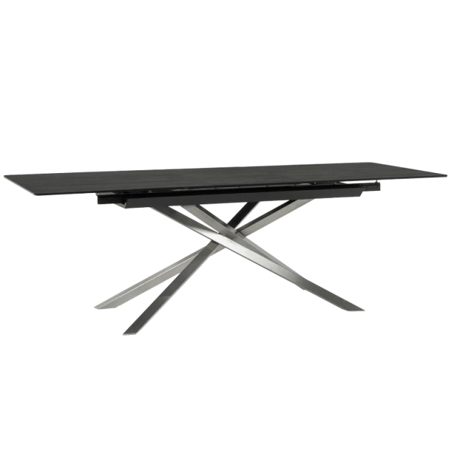 Extendable dining table KIKOL - brown