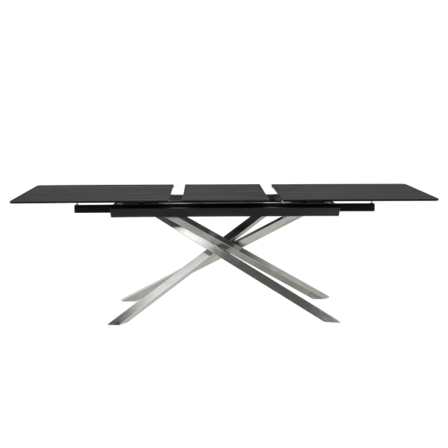 Extendable dining table KIKOL - brown