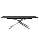Extendable dining table KIKOL - brown