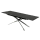 Extendable dining table KIKOL - brown