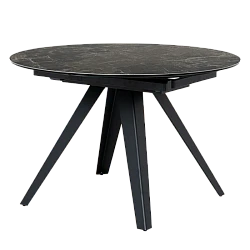 Extendable dining table BOLKOW - brown