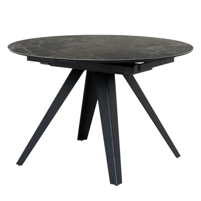 Extendable dining table BOLKOW - brown