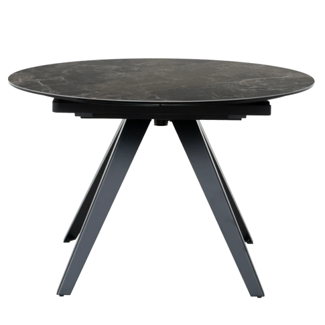 Extendable dining table BOLKOW - brown