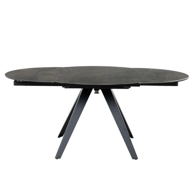 Extendable dining table BOLKOW - brown