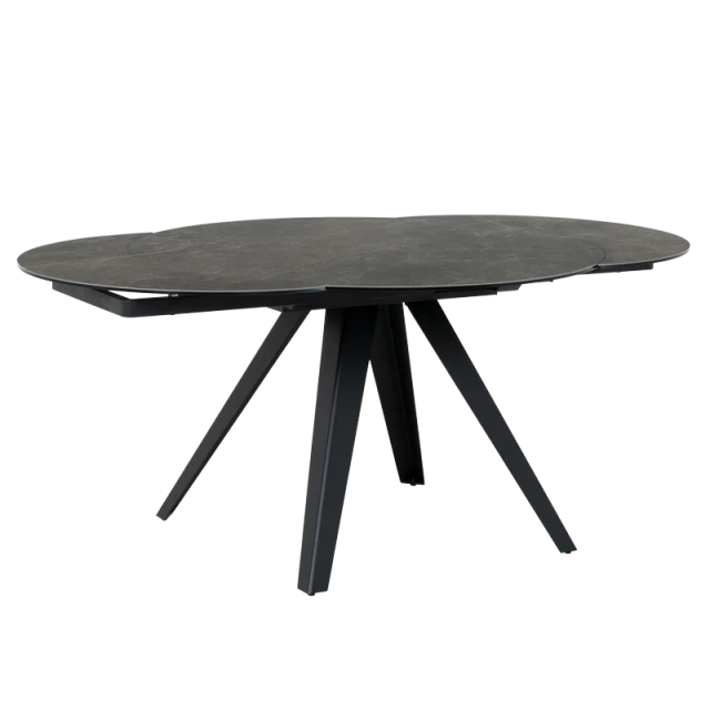Extendable dining table BOLKOW - brown