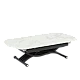Extendable table with lifting mechanism LESKO - white