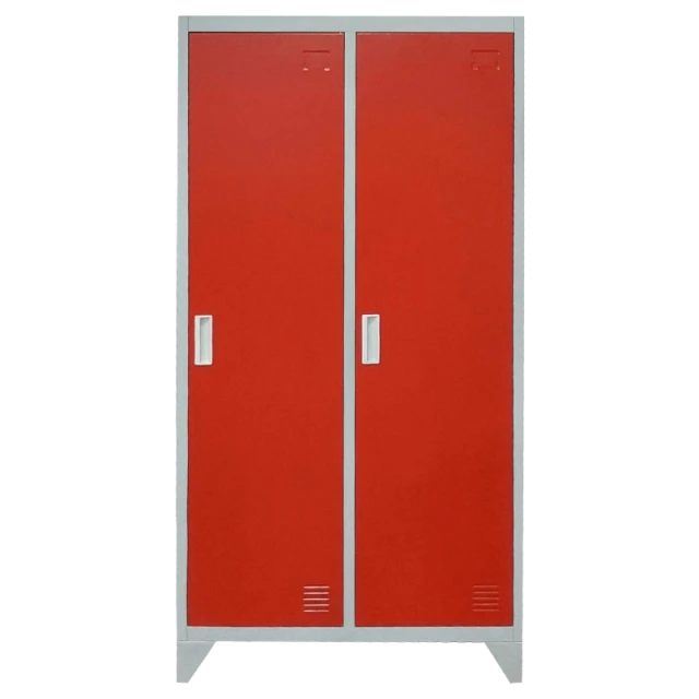 Metal cabinet Carmen CR-1602 KZ - Gray / red