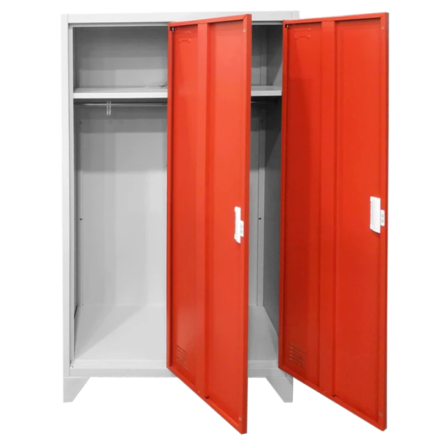 Metal cabinet Carmen CR-1602 KZ - Gray / red