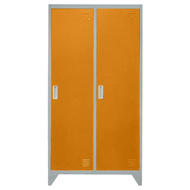 Metal cabinet Carmen CR-1602 KZ - Gray / orange