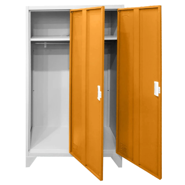 Metal cabinet Carmen CR-1602 KZ - Gray / orange