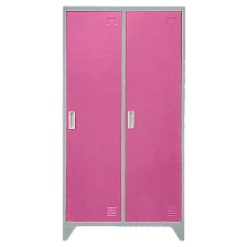 Metal cabinet Carmen CR-1602 KZ - Gray / pink