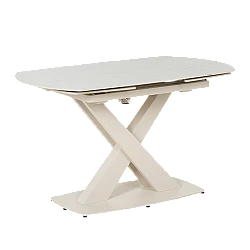 Extendable dining table MATEO - cream