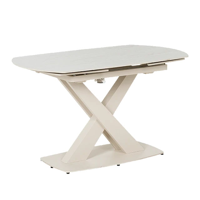 Extendable dining table MATEO - cream