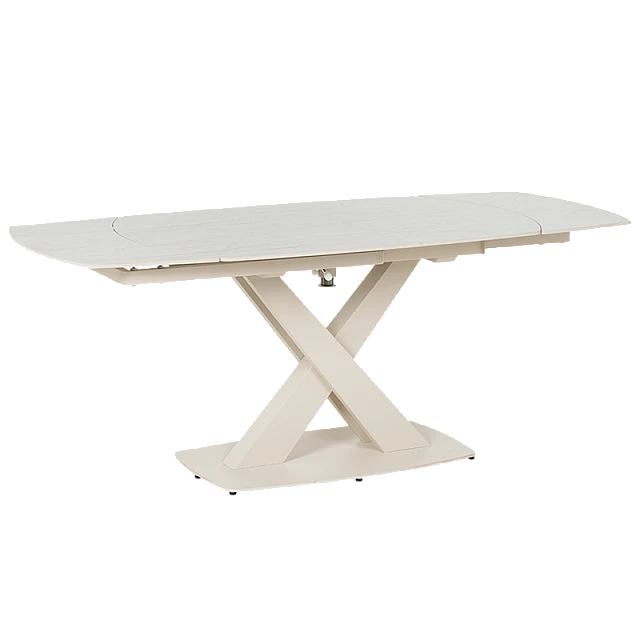 Extendable dining table MATEO - cream
