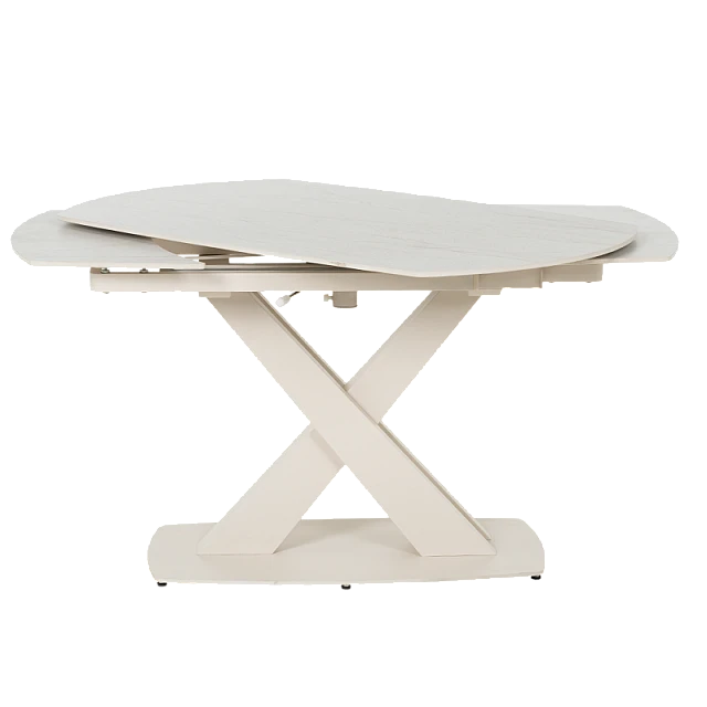 Extendable dining table MATEO - cream
