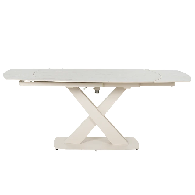 Extendable dining table MATEO - cream