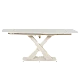 Extendable dining table MATEO - cream