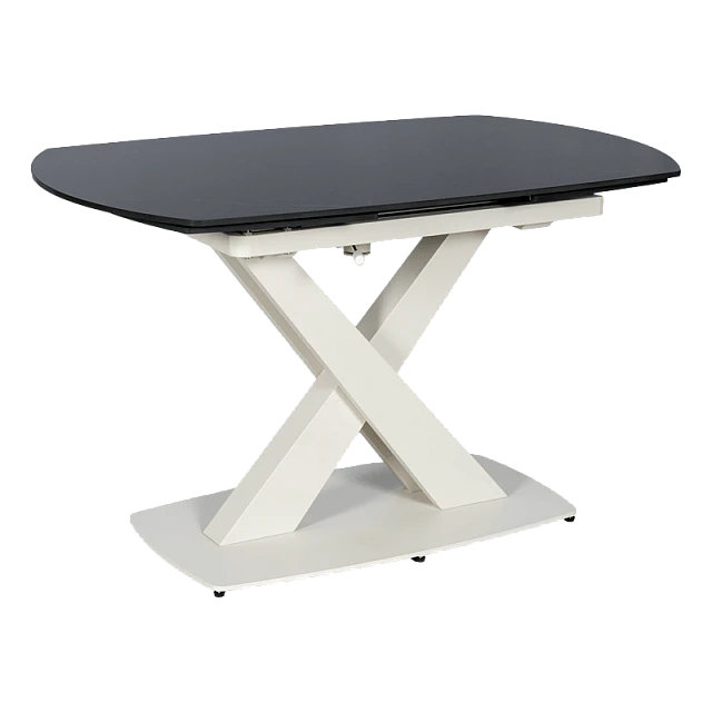 Extendable dining table MATEO - black