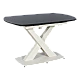 Extendable dining table MATEO - black