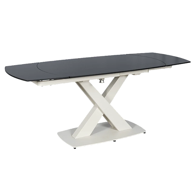 Extendable dining table MATEO - black