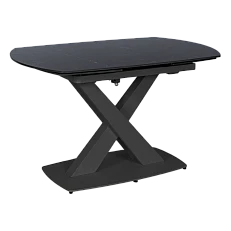 Extendable dining table MATEO - black/black