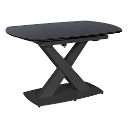 Extendable dining table MATEO - black/black