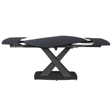 Extendable dining table MATEO - black/black