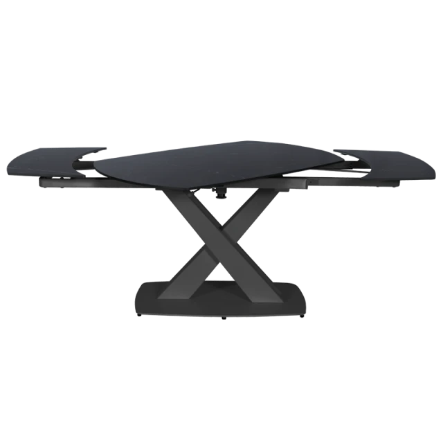 Extendable dining table MATEO - black/black